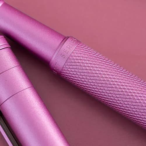 Asvine Pink Forest Fountain Pen Bent Nib 1.0mm (0.04 in) | Classic Design with Converter and Metal Pen Case thumbnail 7