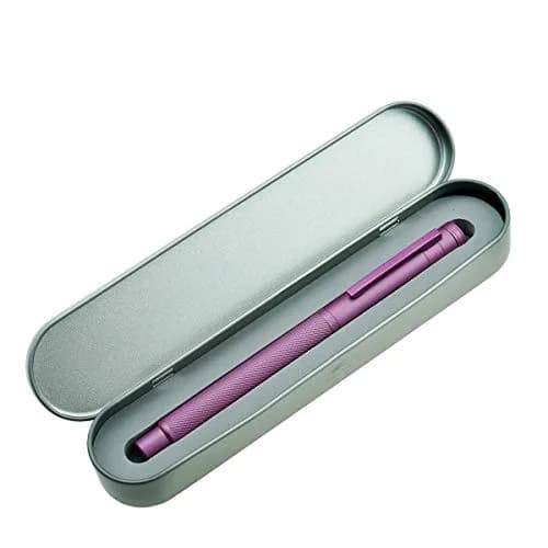 Asvine Pink Forest Fountain Pen Bent Nib 1.0mm (0.04 in) | Classic Design with Converter and Metal Pen Case thumbnail 8