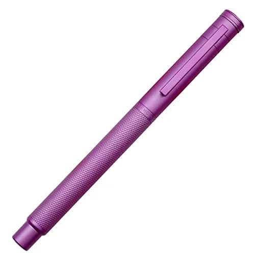 Asvine Pink Forest Fountain Pen Bent Nib 1.0mm (0.04 in) | Classic Design with Converter and Metal Pen Case thumbnail 3
