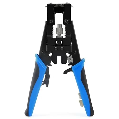 Delgada Coax Cable Crimper 3-in-1 BNC Compression Tool for RG58 RG59 RG6 | Durable, Ergonomic, Waterproof thumbnail 1