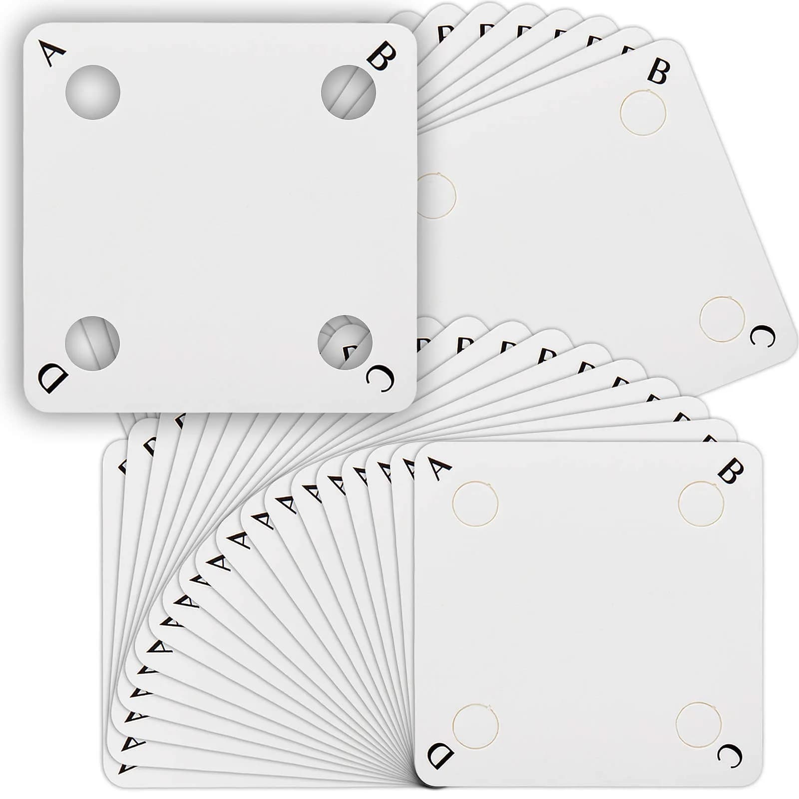 Chuangdi 50 Pieces Weaving Cards | Tablet Weaving Card Paper Loom Cards for Loom or Inkle Loom Supplies