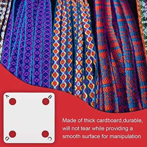 Chuangdi 50 Pieces Weaving Cards | Tablet Weaving Card Paper Loom Cards for Loom or Inkle Loom Supplies thumbnail 6