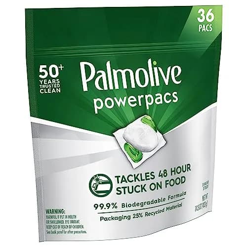 Palmolive Dishwasher Pods 36 Count | Enzyme-Powered, No Fragrance, Power Through Baked Messes thumbnail 3