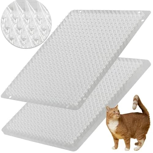 BYTEBAY Cat Repellent Scat Mat 8 Pack | Humane Humane Security Spikes 16x13 Inches thumbnail 1