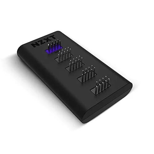 NZXT Internal USB Hub 3 - Expands 4 USB 2.0 Ports - Sleek Multifunctional Design - SATA Power Connection - Plug and Play | Compact, Stable Power, Easy Install thumbnail 2