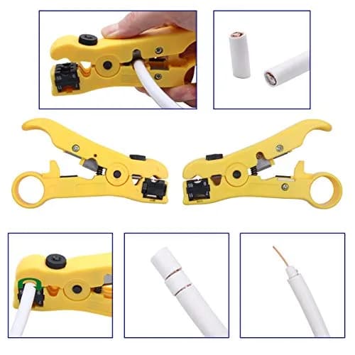 Delgada Coax Cable Crimper Kit, Compression Tool for RG6 RG59 RG11 | Precise & Durable thumbnail 6