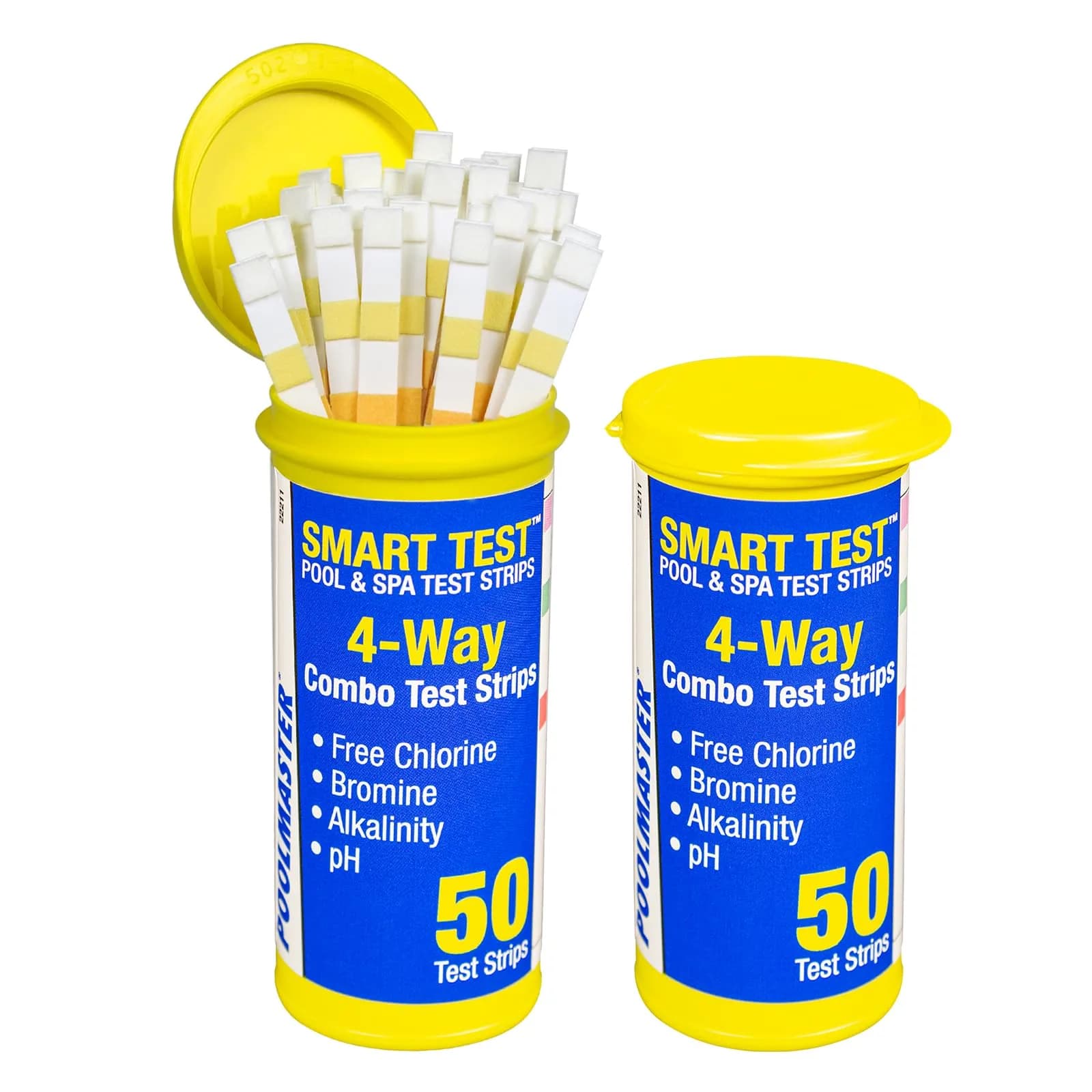 Poolmaster 4-Way Test Strips 100 Count | Accurate Pool & Spa Water Testing in Seconds - main product image