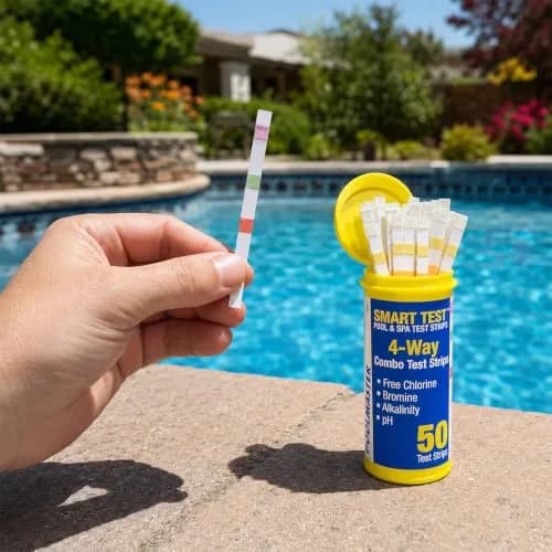 Poolmaster 4-Way Test Strips 100 Count | Accurate Pool & Spa Water Testing in Seconds thumbnail 4