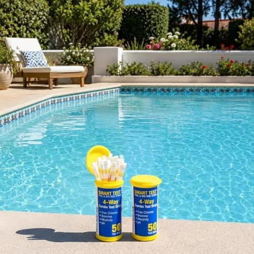 Poolmaster 4-Way Test Strips 100 Count | Accurate Pool & Spa Water Testing in Seconds thumbnail 2