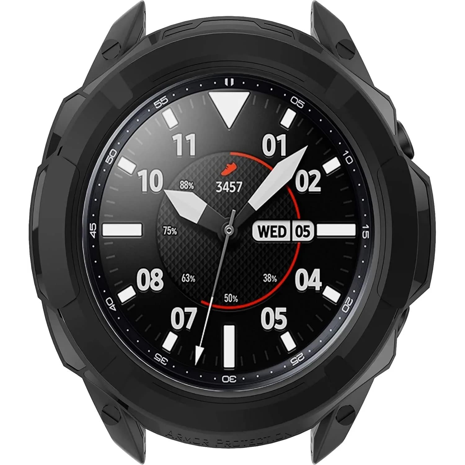 TenCloud Black Watch Case for Samsung Galaxy Watch 3 41mm/45mm | Rotatable Bezel Protector - main product image