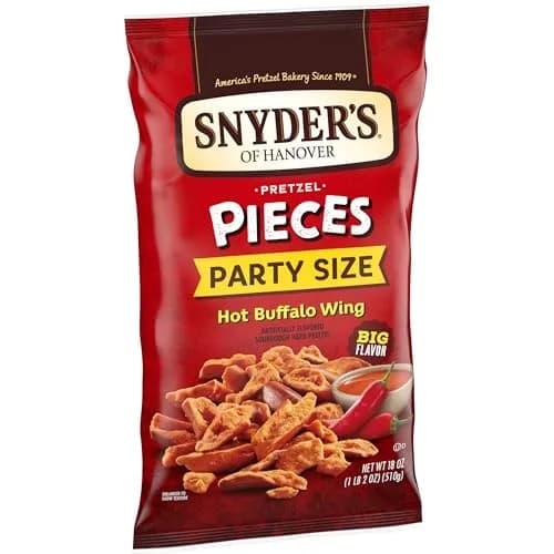 Snyder's of Hanover Hot Buffalo Wing Pretzel Pieces 18 Oz (510 g) | Bold Flavor & Crunchy Sourdough thumbnail 5