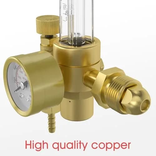 YESWELDER Welding Gas Regulator Flow Meter with Hose, CGA-580 Inlet, 0-60 CFH, 0-4000 PSI, Brass Construction | For MIG/TIG Welding thumbnail 8