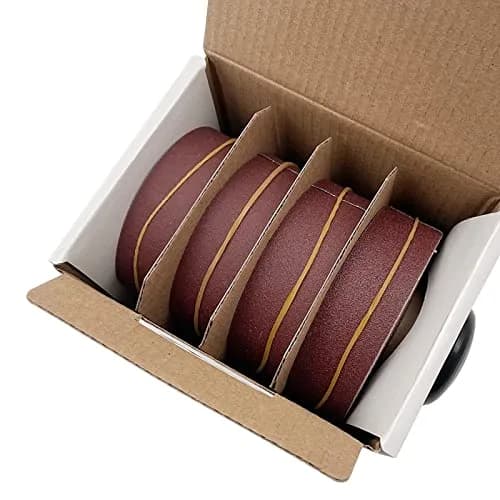 LYFJXX Emery Cloth Roll 1 inch x 19.68 ft (25.4mm x 6m) Assorted Grits (150, 240, 320, 400) | Professional Grade Aluminum Oxide Sandpaper Rolls thumbnail 5