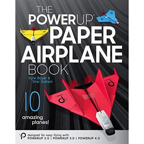 POWERUP TOYS The PowerUp Paper Airplane Book | 10 Unique Designs & STEM Learning (59 pages, paperback) thumbnail 1