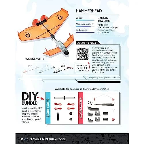 POWERUP TOYS The PowerUp Paper Airplane Book | 10 Unique Designs & STEM Learning (59 pages, paperback) thumbnail 7