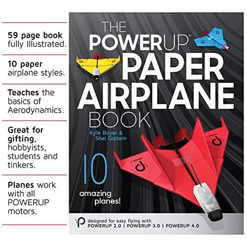 POWERUP TOYS The PowerUp Paper Airplane Book | 10 Unique Designs & STEM Learning (59 pages, paperback) thumbnail 2