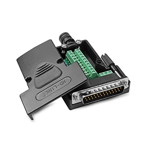 ANMBEST DB25 Solderless Serial Terminal Adapter Male+Female | 24V 2A, 74mm x 57mm x 26mm thumbnail 5