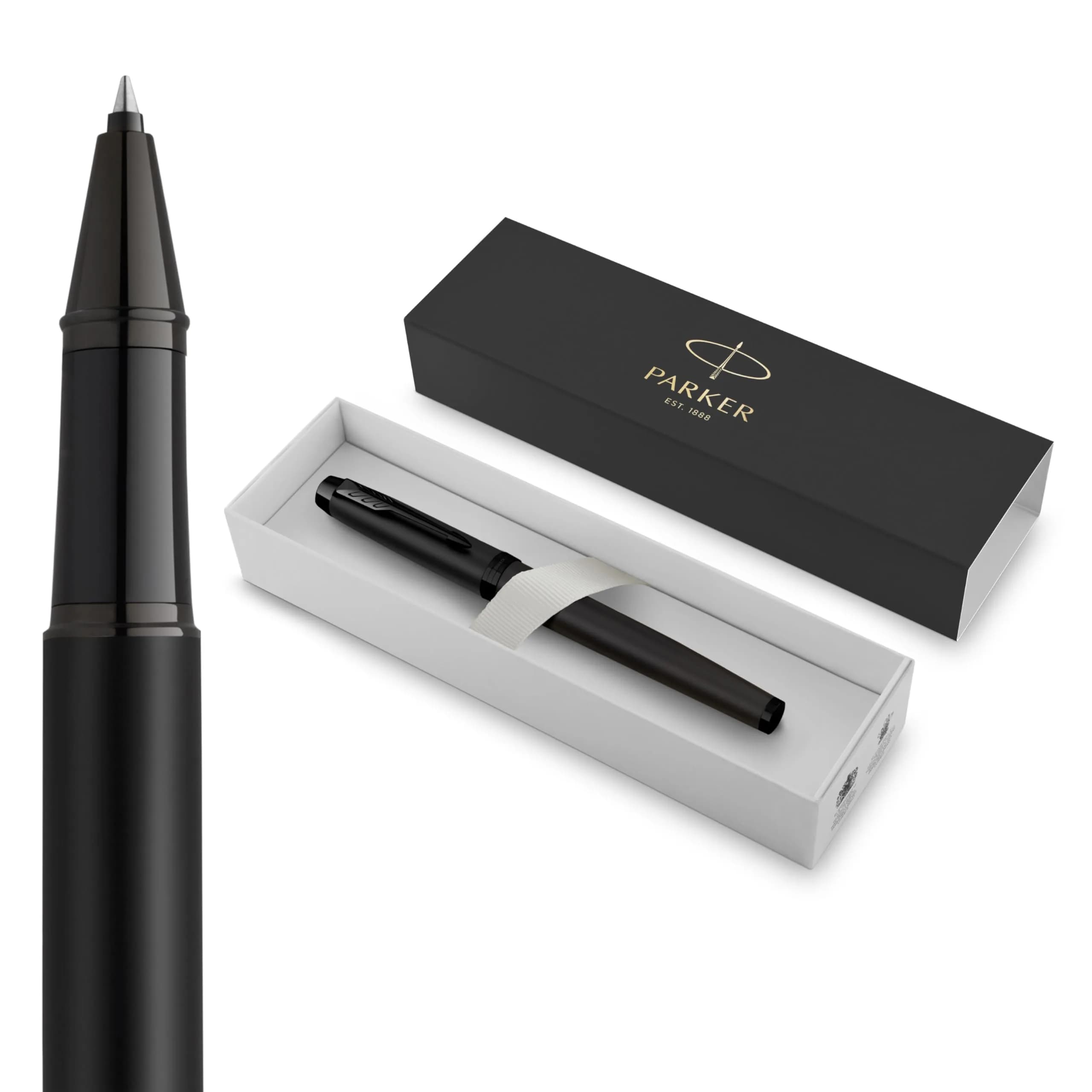 Parker IM Rollerball Pen, Fine Point, Matte Black, 0.9mm | Smooth Writing for Professionals - main product image
