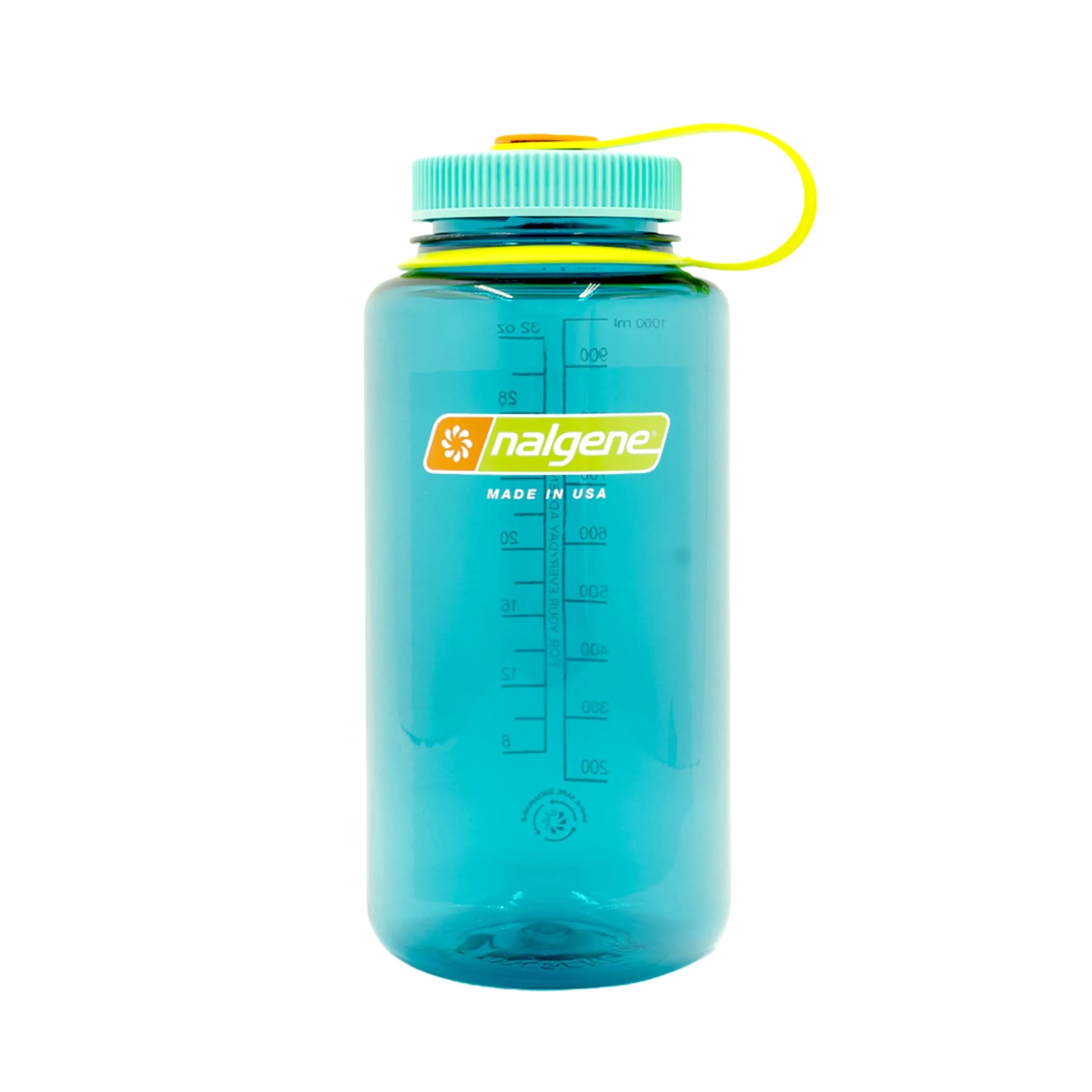 Nalgene 32 oz Wide Mouth Water Bottle, Aubergine | Heavy-Duty, Indestructible & Versatile — Cerulean / Water Bottle
