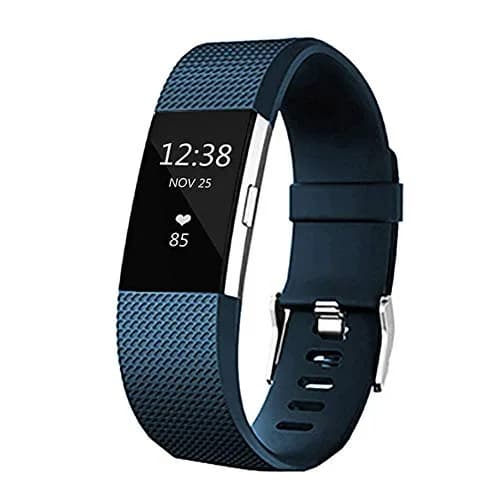 Yuuol Replacement Bands for Fitbit Charge 2, Small (14.0-16.5 cm / 5.5"-6.7") Classic Silicone Band | Waterproof & Sweat-Resistant thumbnail 1