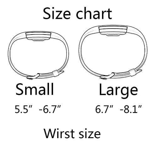 Yuuol Replacement Bands for Fitbit Charge 2, Silicone Adjustable Classic Bands for Fitbit Charge 2, Small 15.5cm (5.5"-6.7") thumbnail 3