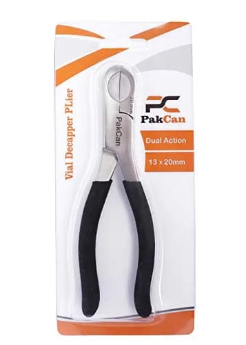 PakCan Dual Action Decapper Pliers for Decapping 13mm & 20mm Vials | Stainless Steel Lab Tool thumbnail 3