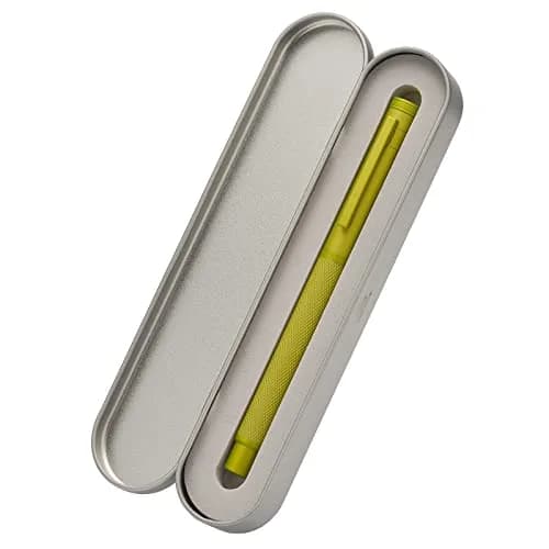 Asvine Mustard Yellow Forest Fountain Pen Extra Fine Nib | Smooth Ink Flow Writing Instrument thumbnail 6
