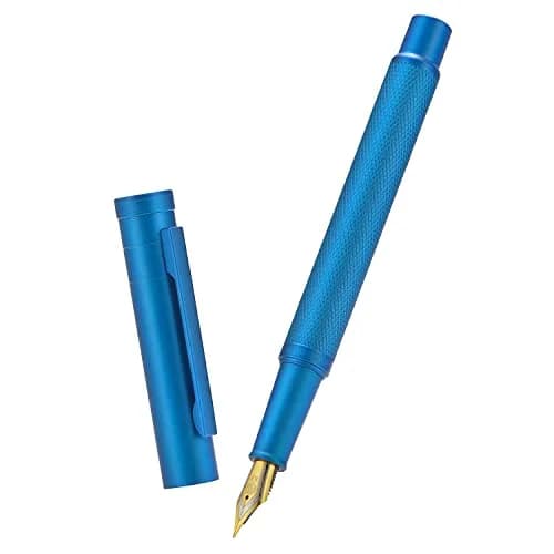 Asvine Hongdian 1851 Blue Forest Fountain Pen with Extra Fine Nib - Smooth Writing thumbnail 2