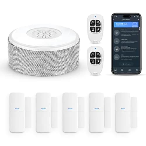 tolviviov WiFi Door Alarm System 8-Piece Kit | Real-Time Alerts, No Monthly Fee, DIY Installation thumbnail 1
