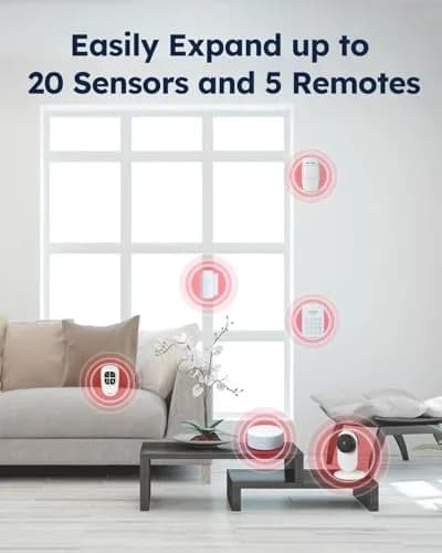 tolviviov WiFi Door Alarm System 8-Piece Kit | Real-Time Alerts, No Monthly Fee, DIY Installation thumbnail 6