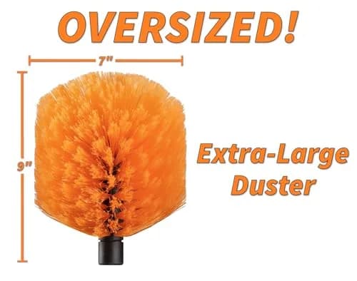 EXTEND-A-REACH 4-13 ft Cobweb Duster with Extension Pole, 20 ft Reach | Microfiber Head & Aluminum Handle thumbnail 4
