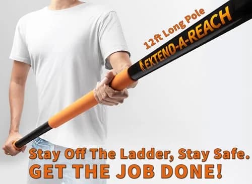 EXTEND-A-REACH 4-13 ft Cobweb Duster with Extension Pole, 20 ft Reach | Microfiber Head & Aluminum Handle thumbnail 2