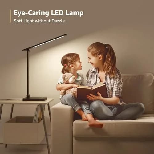 Lepro LED Desk Lamp 9.5W 750LM Black | Modern Touch Control for Home Office, Study, Crafting thumbnail 8