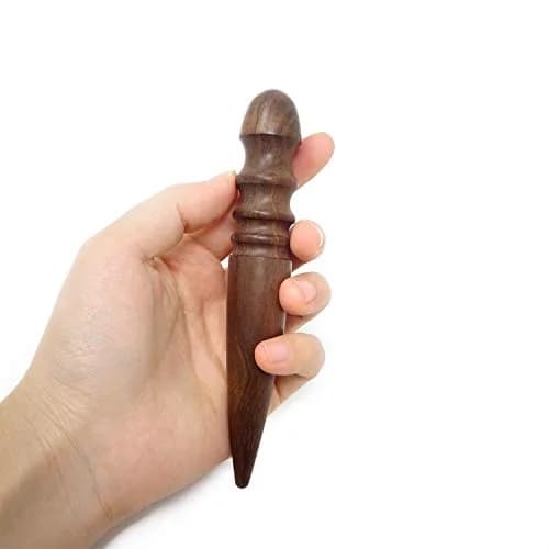 Honbay Ebony Wood Leather Edge Burnisher Tool for Leather Projects | 4 Grooves, Durable & Compact thumbnail 6