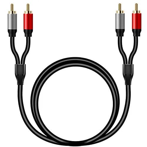 Tan QY 2RCA to 2RCA Audio Cable 12ft (3.66m) | Clear Stereo Signal Transmission thumbnail 3
