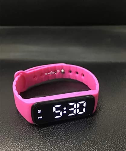e-vibra Vibrating Alarm Watch for Potty Training & Reminders - 12 Alarms, Rechargeable, Hot Pink (Large), 10-17cm Wrist thumbnail 2