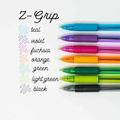 Zebra Pen Z-Grip Retractable Ballpoint Pens, Black Ink, 0.7mm Fine Point, 30-Pack | Smooth Writing for Students & Professionals thumbnail 4