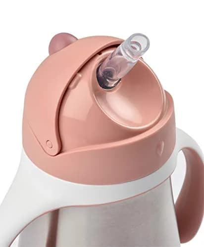 Béaba Stainless Steel Straw Sippy Cup, Insulated Toddler Cup 250ml (8.5 Fl Oz) | Spill-Proof for 8+ Months thumbnail 3