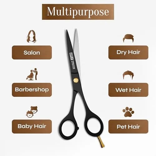 Facón Professional Hair Cutting Scissors 6.5 Inch Razor Edge Barber Shears | Japanese Stainless Steel thumbnail 8