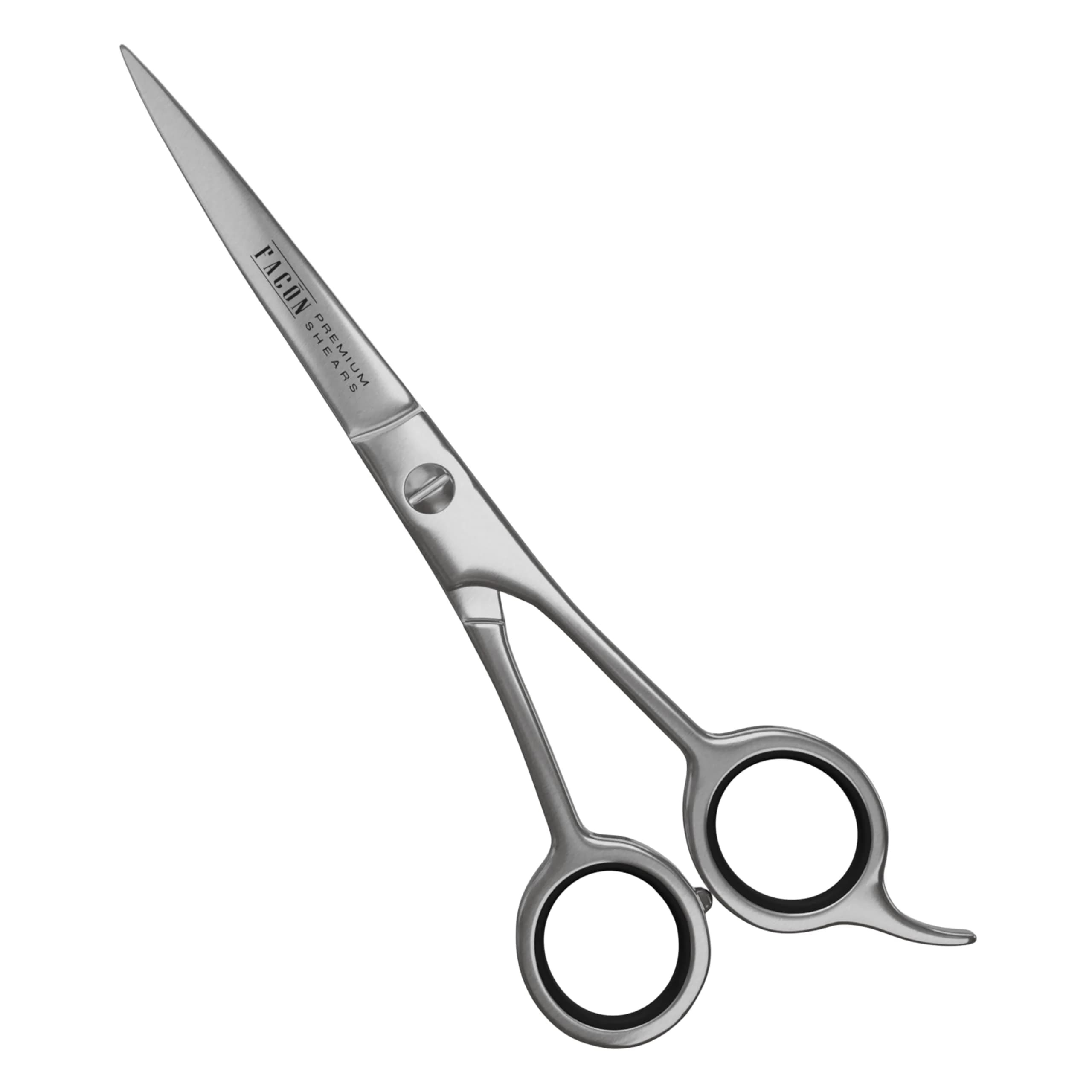 FACON Professional Hair Cutting Scissors 6.5 Inch Razor Edge Barber Shears | Japanese Stainless Steel — The Alpha (Silver)