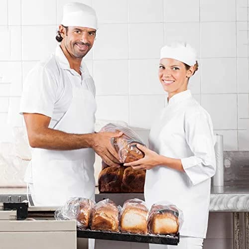 Morepack Plastic Bread Bags with Twist Ties 14x3x5 Inch (100 Pcs) | Gusseted for Large Loaves thumbnail 7