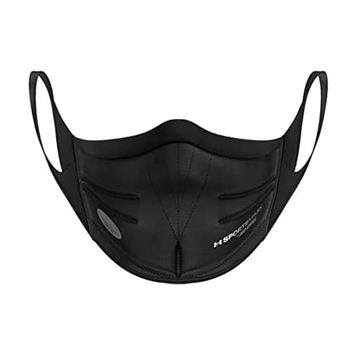 Under Armour Sports Facemask - Black/Black Small/Medium | Breathable, Reusable, All-Day Comfort thumbnail 4