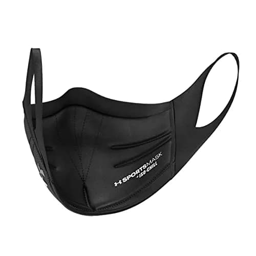 Under Armour Sports Facemask - Black/Black Small/Medium | Breathable, Reusable, All-Day Comfort thumbnail 2