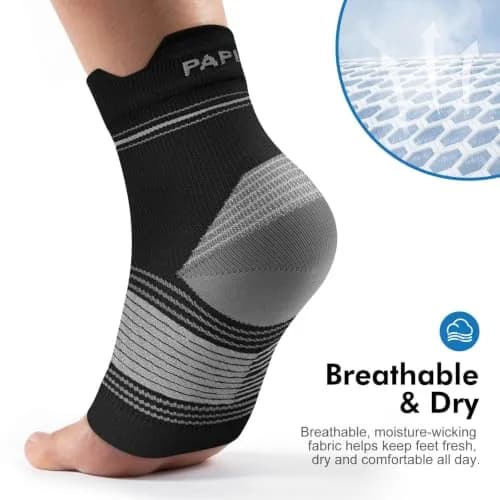 PAPLUS Compression Socks for Plantar Fasciitis Relief - 6 Pairs, Black | Orthopedic Brace thumbnail 6
