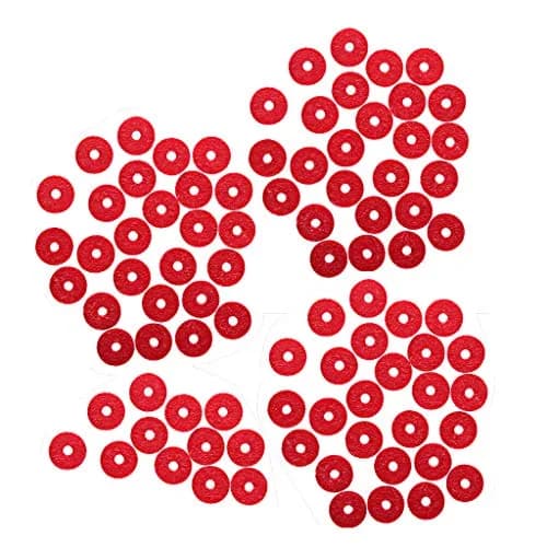 Alnicov 90PCS 12.5MM Piano Felt Front Rail Regulating Punchings Red | Replacement Parts for Piano thumbnail 4