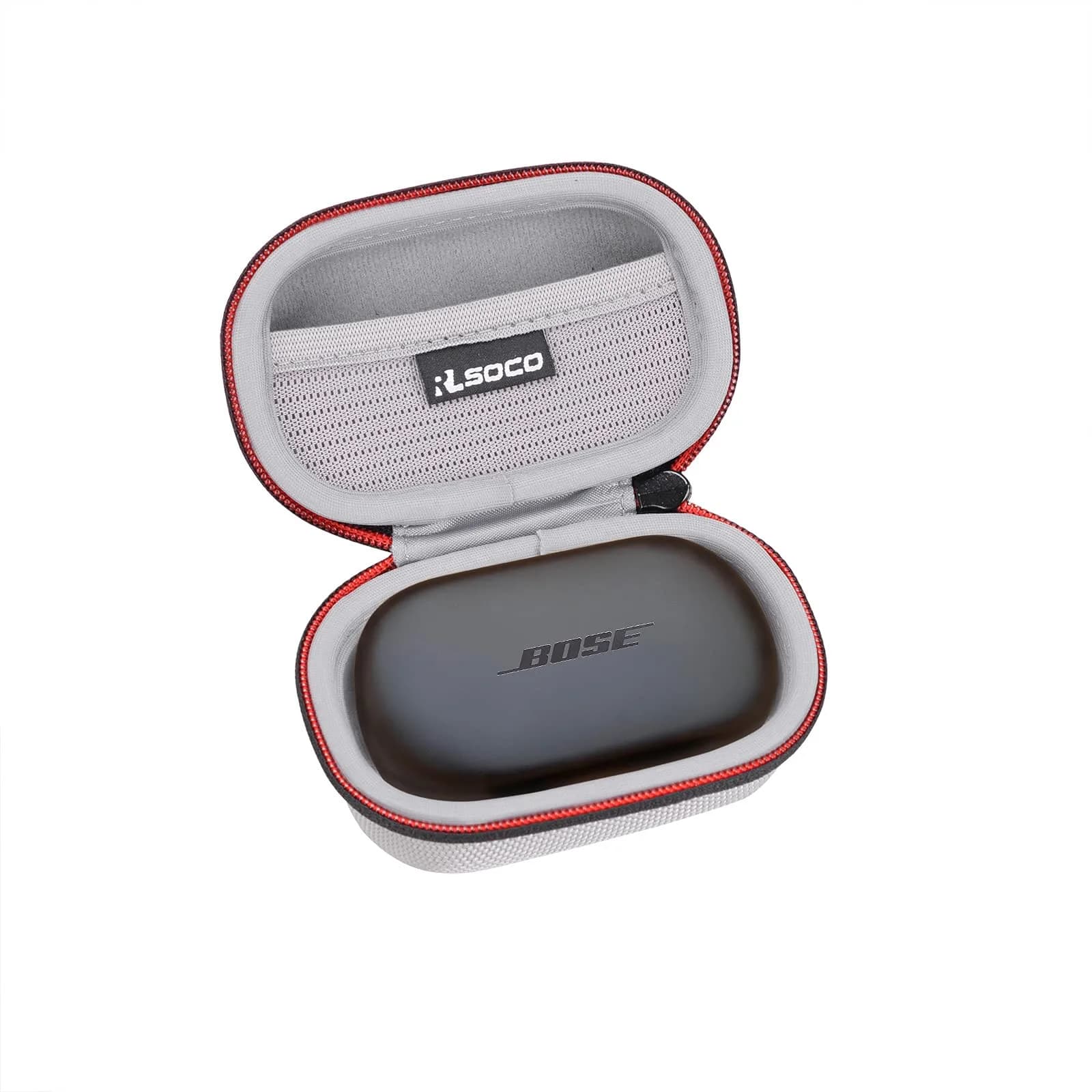 RLSOCO Black Carrying Case for Bose QuietComfort Ultra Earbuds II | Compact & Protective — QuietComfort Case Grey