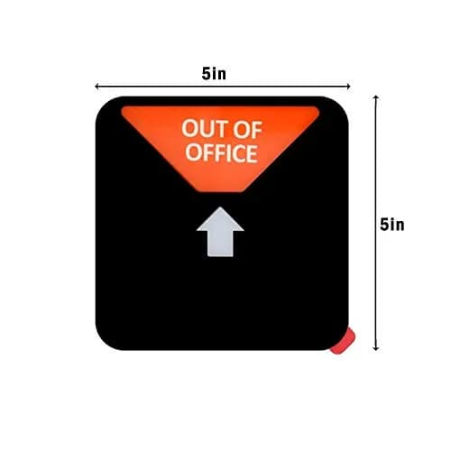 LoYinLo Office Privacy Sign, Do Not Disturb/Please Knock/In Meeting/Out of Office Slider Sign, Black Square (5.1 inches) thumbnail 5