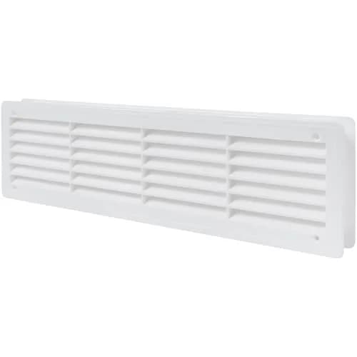 Vent Systems White Plastic Door Air Vent Cover Grill 45cm (18" x 5") | Improves Airflow Between Rooms thumbnail 1