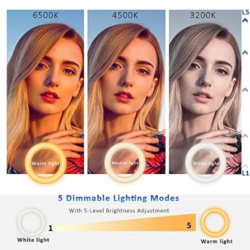 Cyezcor Video Conference Lighting Kit with Monitor Clip | 3200K-6800K Adjustable Light | 10W Brightness thumbnail 5
