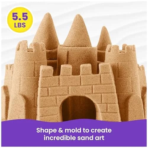 Kinetic Sand 2.5kg (5.5lb) Brown Sand | Sensory Play for Ages 3+ thumbnail 3